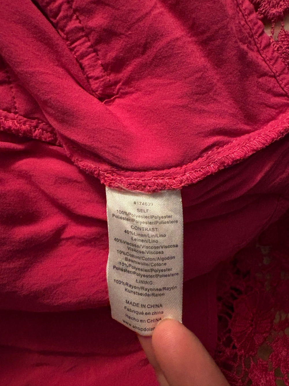 Anthropologie Dolan Left Coast Fuchsia Lace Lady Jacket XS - Picture 12 of 12